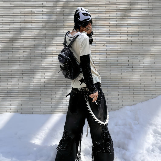 Spiked Bone Pants Chain WN27385