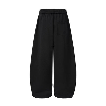 Number Graphic Wide Leg Sweatpants WN28123