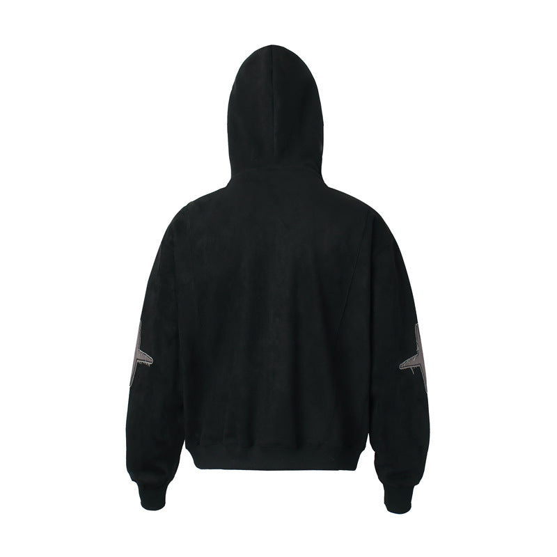 Double Zipper Sueded Hooded Short Jacket WN11232 – WONDER NOAH