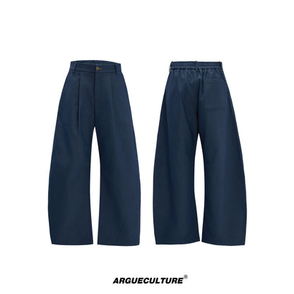 Fur Collar Gem Button Standing-Collar Short Jacket & Trousers Setup WN21733