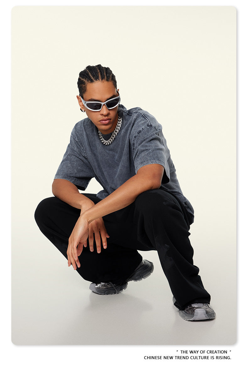 Washed Heavyweight Oversize Short Sleeve T-Shirt WN6078