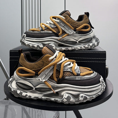 Thick-Sole Height-Increasing Dad Sneakers WN24770