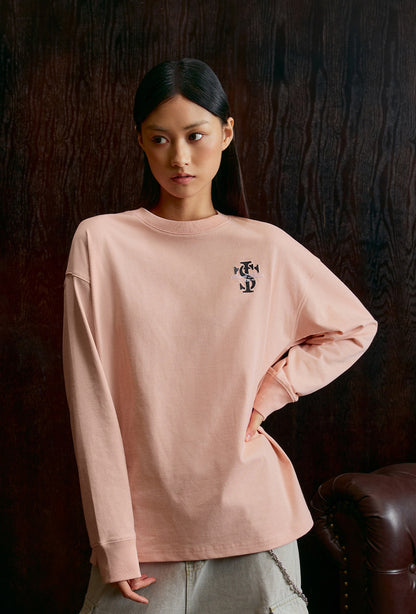 Embroidery Logo Long Sleeve T-Shirt WN12026