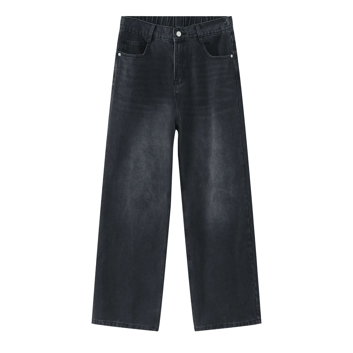 Washed Straight-Leg Denim Jeans WN9579