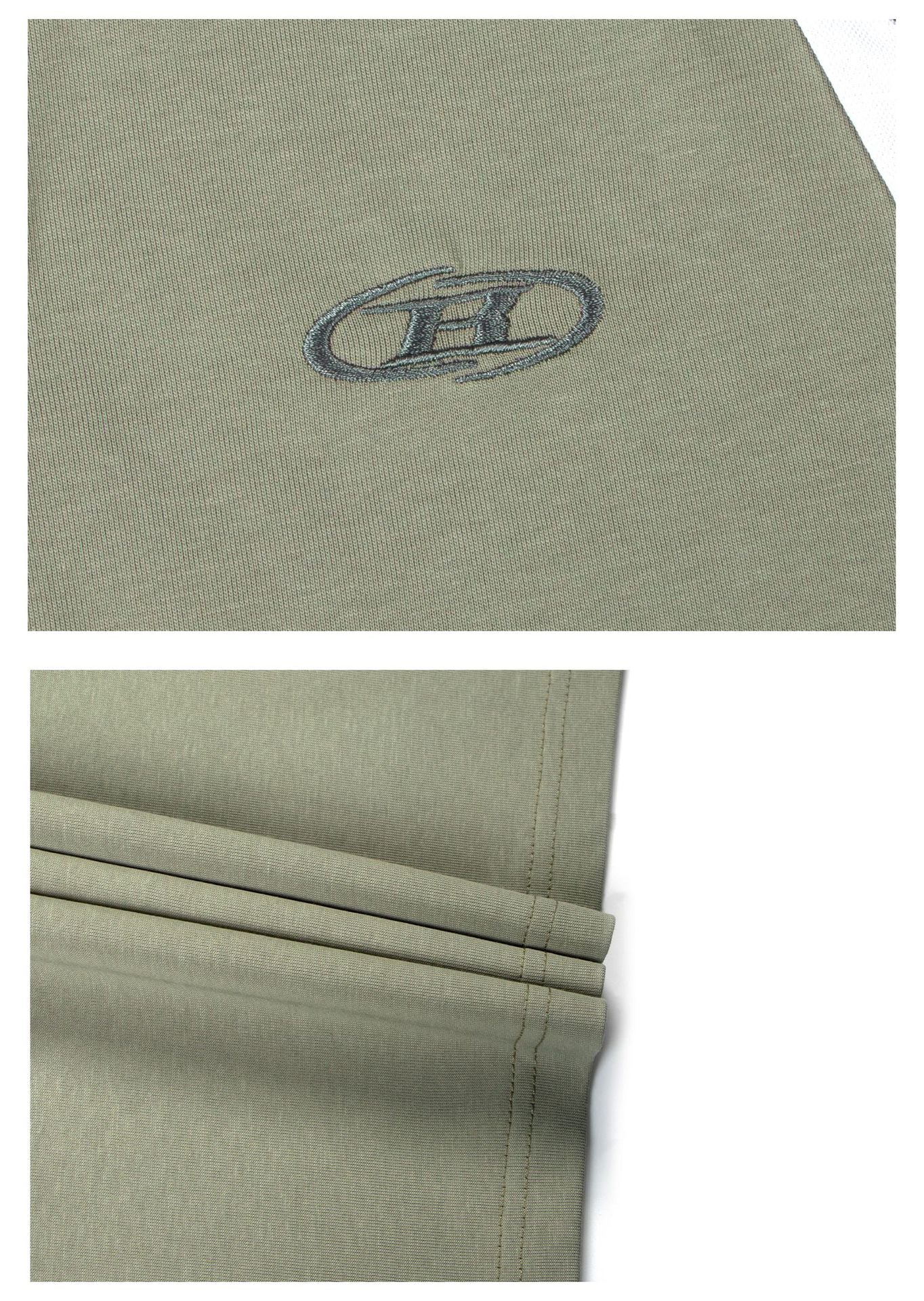 Color-Block Half-Zip Quick-Dry Oversize Short Sleeve T-Shirt WN26333
