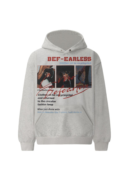 Washed Doberman Print Boxy Pullover Hoodie WN26402