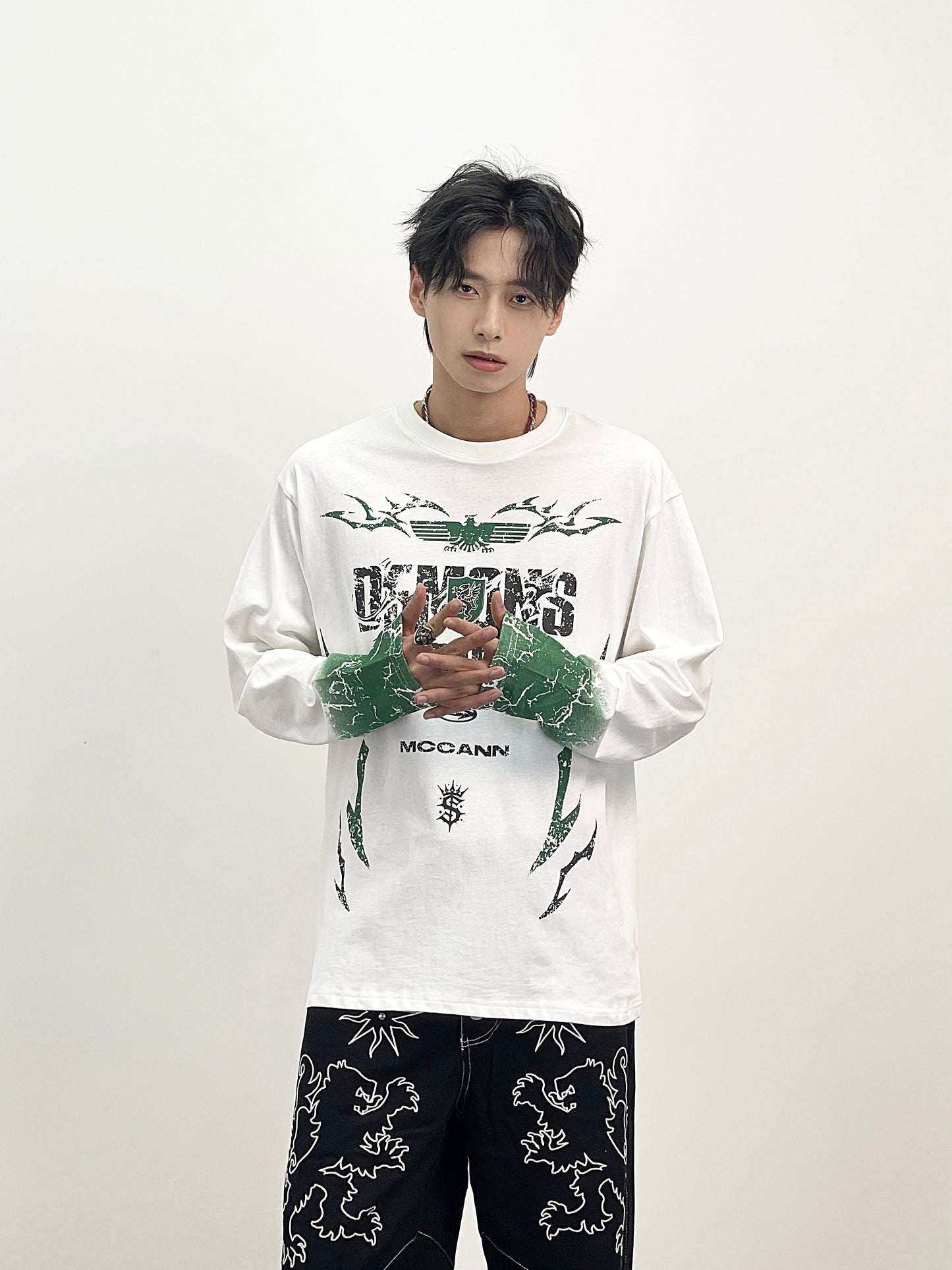Dark Style Design Long Sleeve T-Shirt WN24272