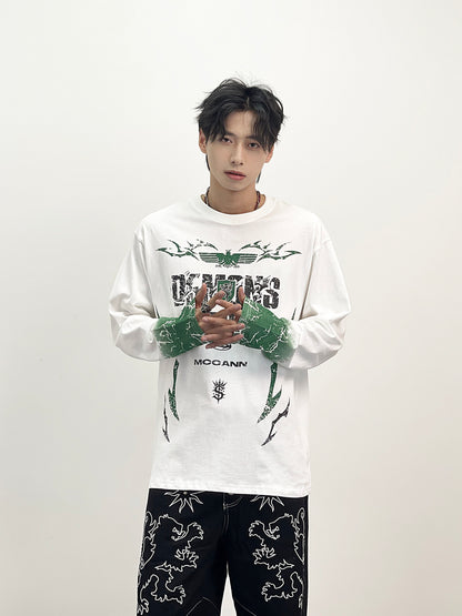 Dark Style Design Long Sleeve T-Shirt WN24272