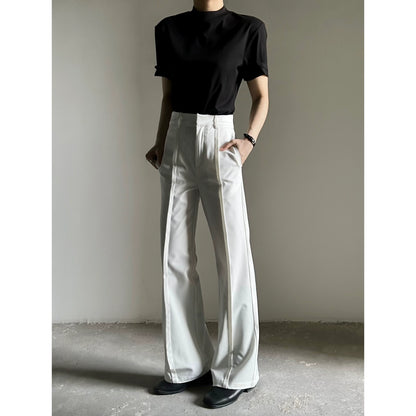 Waistband Design Flare Trousers WN19665