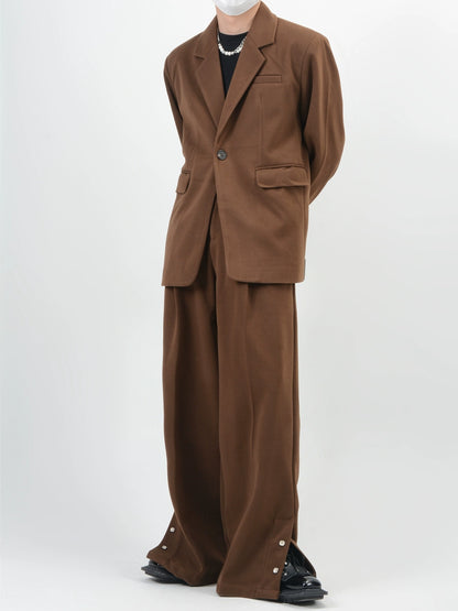 High-End Tailored Jacket & Straight Trousers Setup WN6154