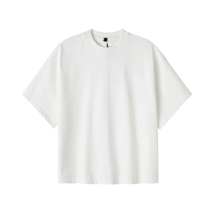 Thick Black And White Spine Pattern Oversize Short Sleeve T-Shirt WN13311