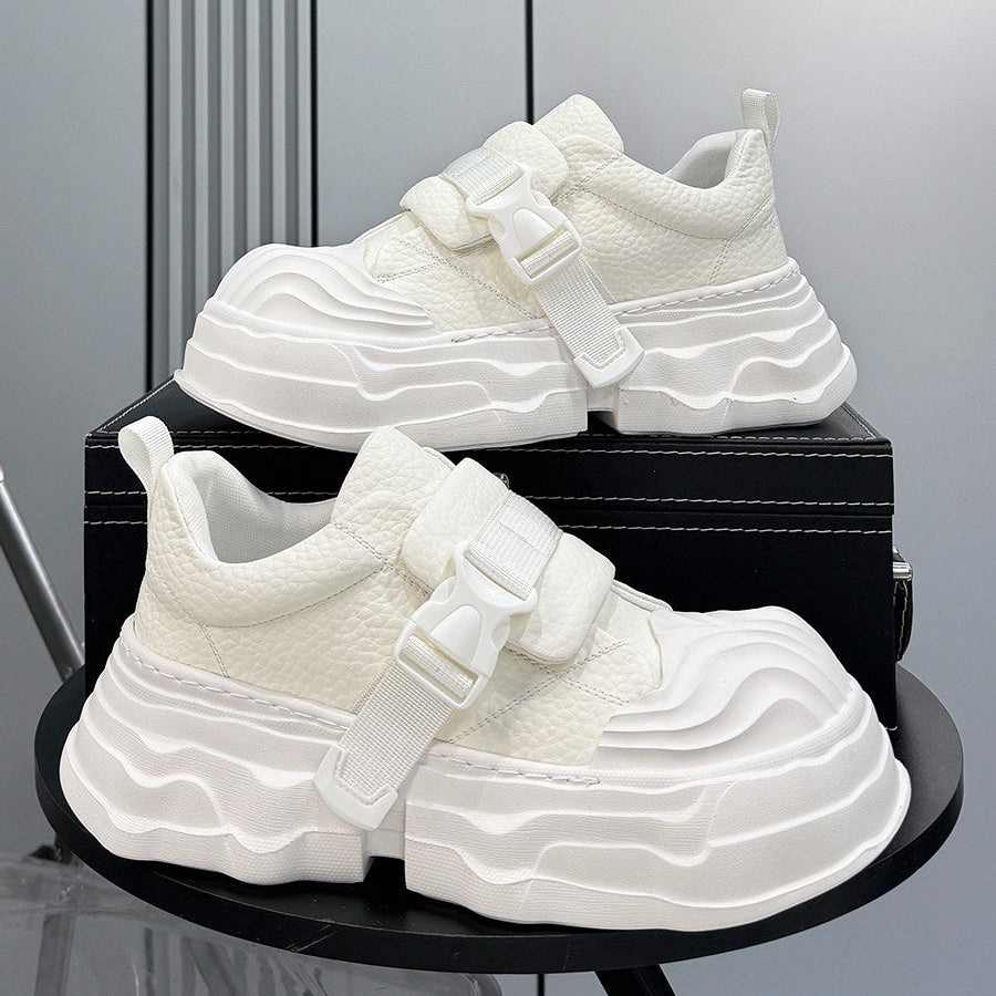 Strap Buckle Platform Chunky Sole Sneakers WN24640