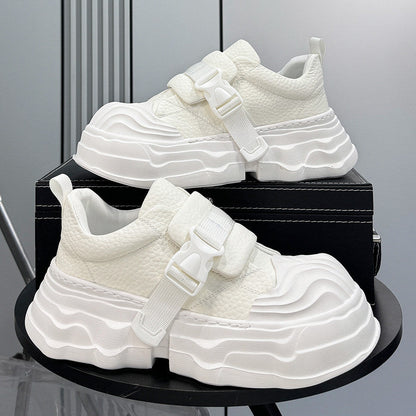 Strap Buckle Platform Chunky Sole Sneakers WN24640