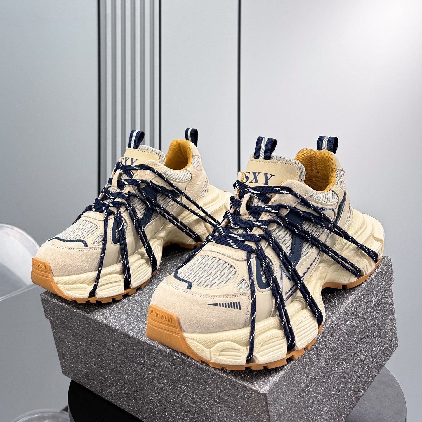 Breathable Platform Height-Increasing Dad Sneakers WN24764
