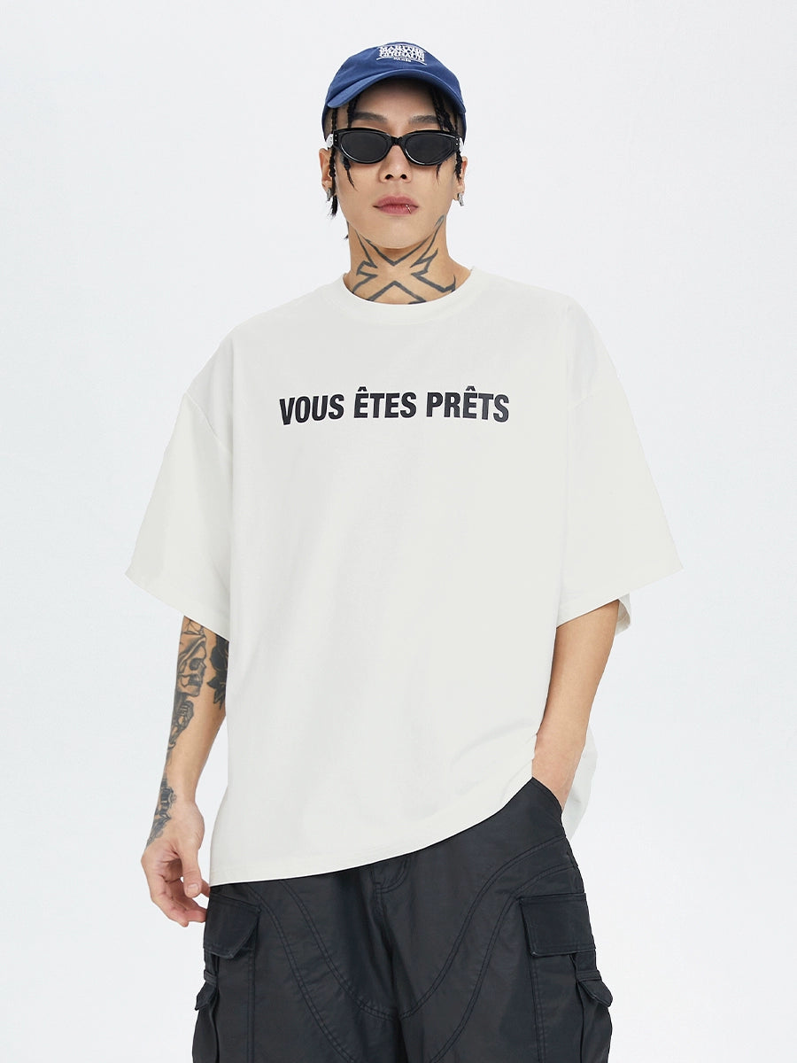 Slogan Letter Print Quick-Dry Short Sleeve T-Shirt WN12264