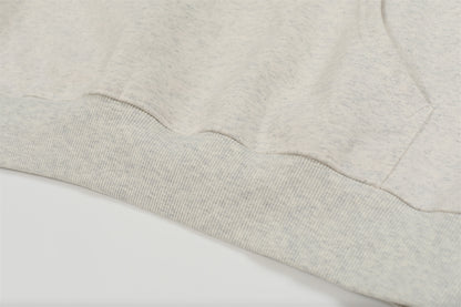 Suede Half-Zipper Pullover Hoodie WN11499