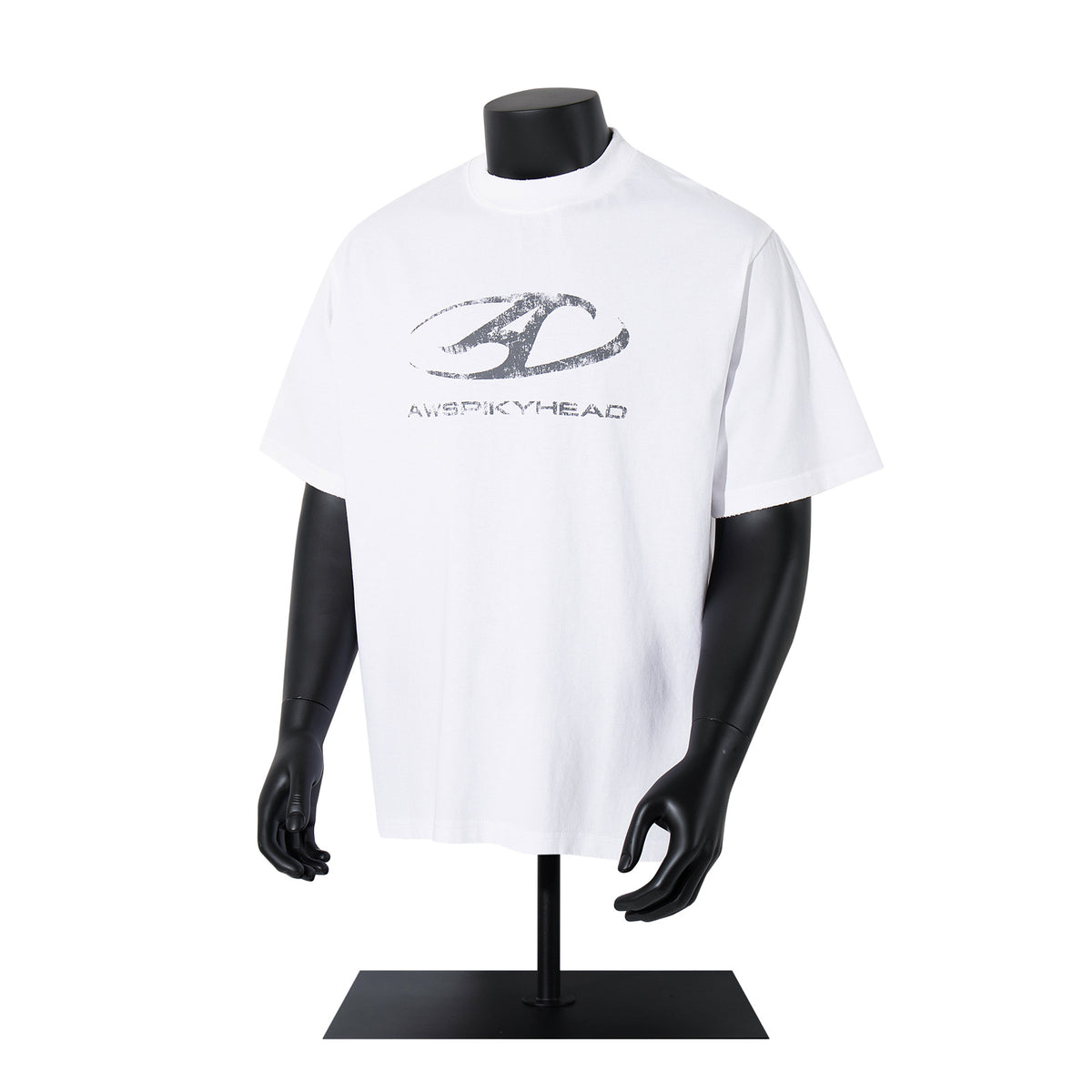 Washed Raw Hem Oversize Short Sleeve T-Shirt WN26929