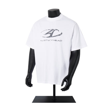 Washed Raw Hem Oversize Short Sleeve T-Shirt WN26929
