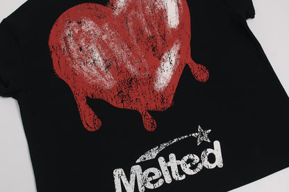Waffle Graffiti Oversize Short Sleeve T-Shirt WN26061