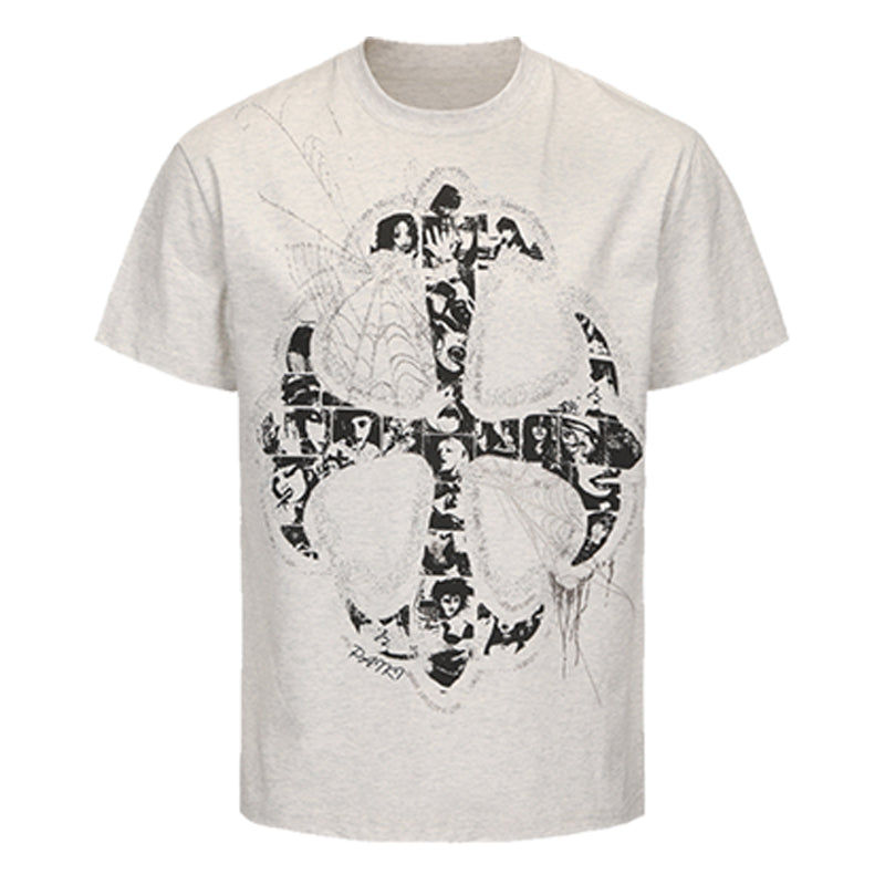 Cross Portrait Design Short Sleeve T-Shirt WN15865