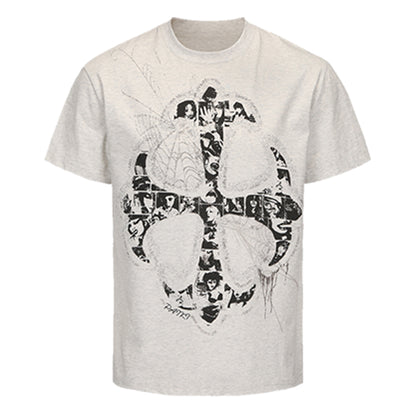 Cross Portrait Design Short Sleeve T-Shirt WN15865