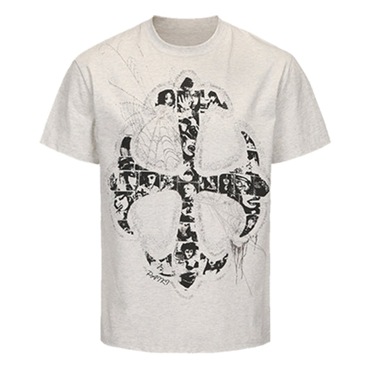 Cross Portrait Design Short Sleeve T-Shirt WN15865
