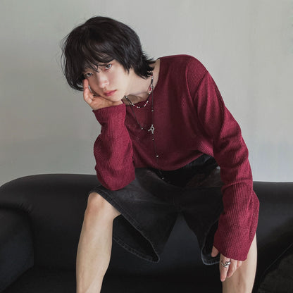 Sheer Oversize Long Sleeve T-Shirt WN20314