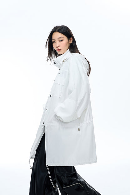 Detachable Hem 2Way Jacket Coat  WN9726