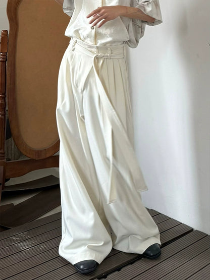 Minimalist High-Waist Wide Leg Trousers WN19965
