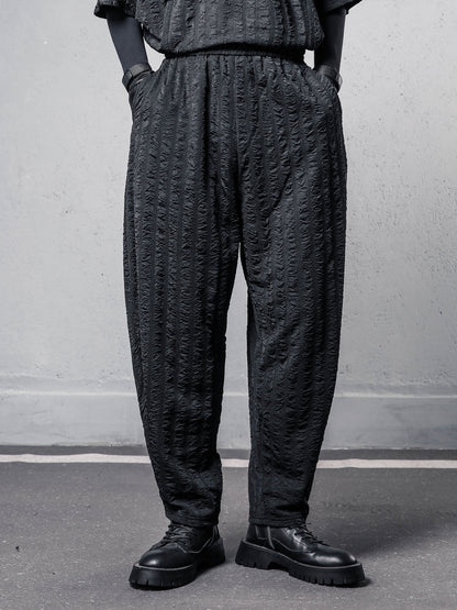 Texture Draped Harem Pants WN22541