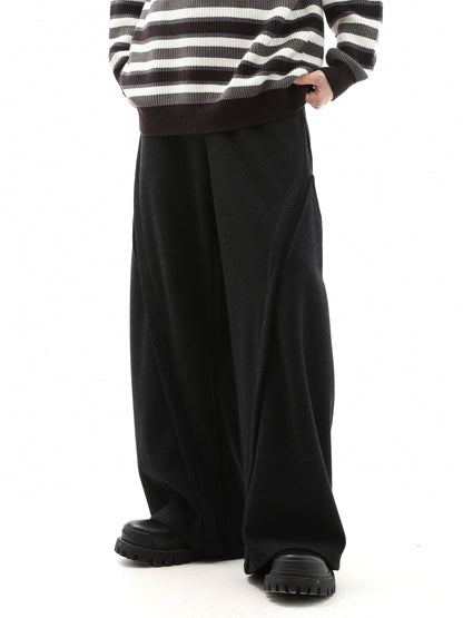 Thickened Woolen Wide-Leg Trousers WN10264