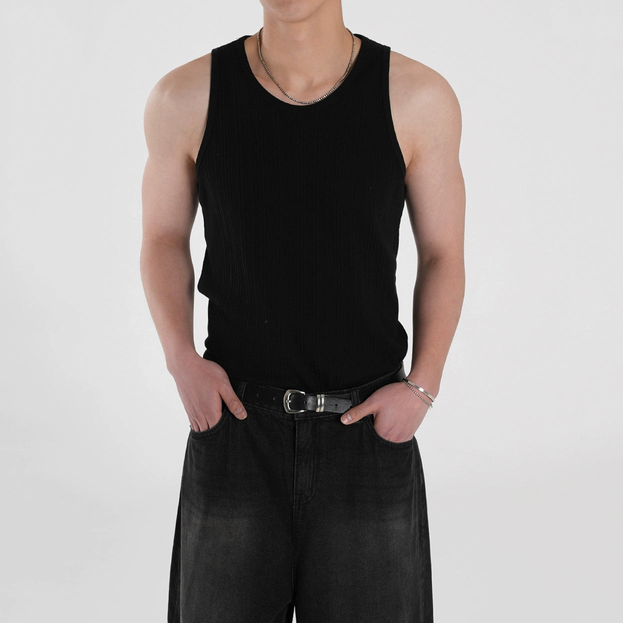 Plain Sleeveless T-Shirt WN20300