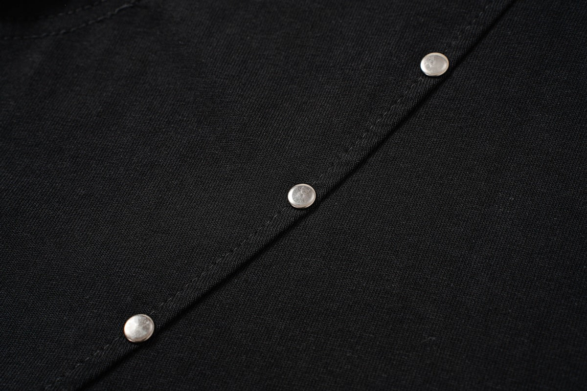 Studs Washed Short Sleeve T-Shirt WN25501