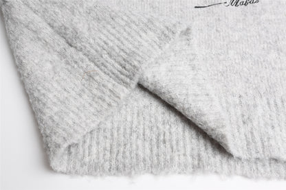 Christmas Dog Embroidery Knit Sweater WN26843