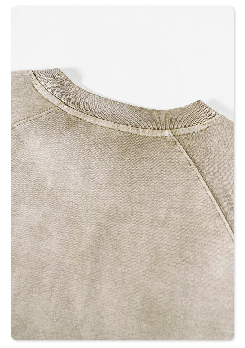Washed Gradient Raglan Sleeve T-Shirt WN6065