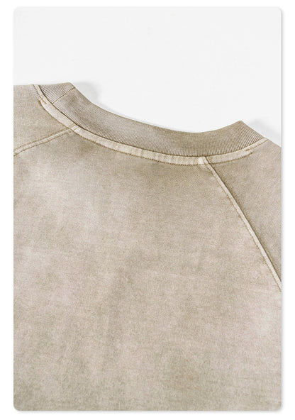 Washed Gradient Raglan Sleeve T-Shirt WN6065