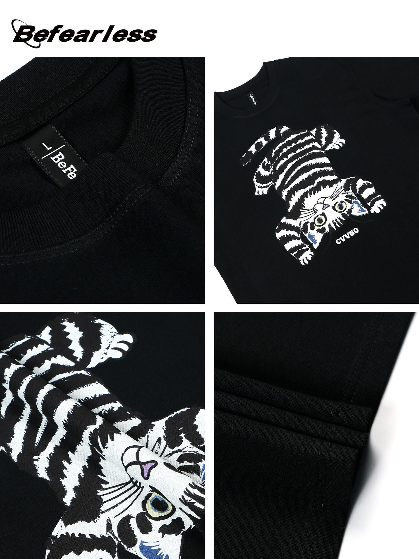 Cat Graphic Short Sleeve T-Shirt WN26243
