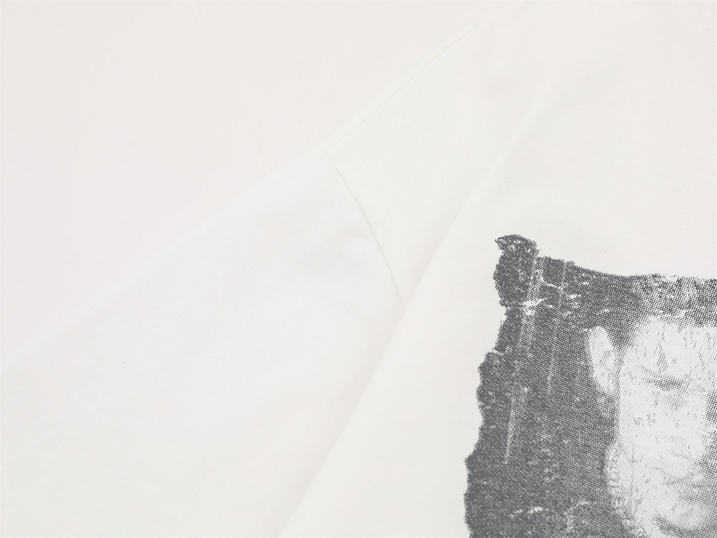 Portrait Graphic Letter Print Short Sleeve T-Shirt WN26822