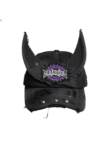 Elf Ear Double-Brim Embroidery Cap WN21085