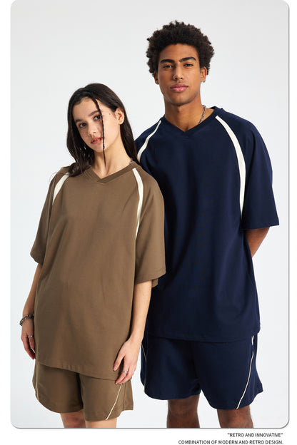 Quick-Dry Breathable Short Sleeve T-Shirt & Half Pants Setup WN16268