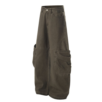 Deconstruction Multi Pocket Curved Cargo Pants WN25986