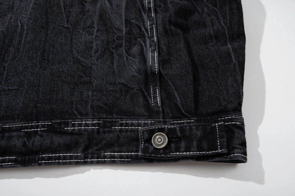 Washed Pocket Detail Denim Jacket WN27964