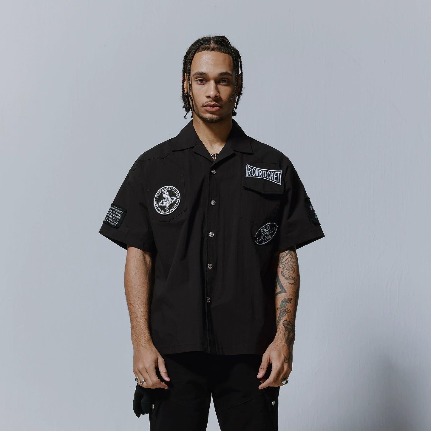 Embroidery Logo Design Short Sleeve Shirt WN17478