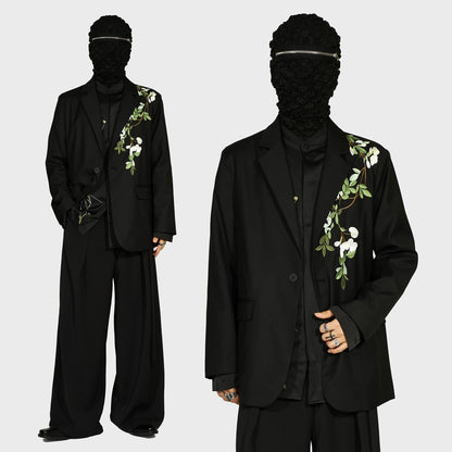 Camellia Embroidery Tailored Jacket WN20188