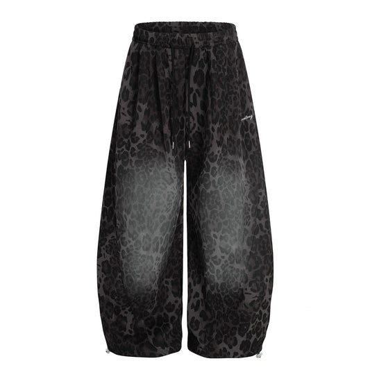 Leopard Print Wide Leg Sweatpants WN23560