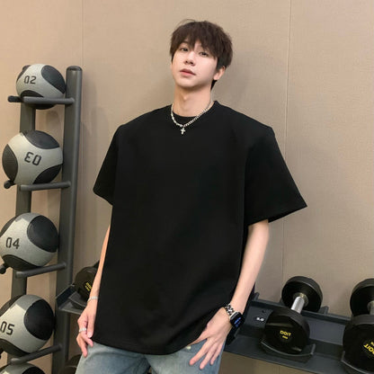 Detachable Shoulder-pad Short Sleeve T-Shirt WN25318