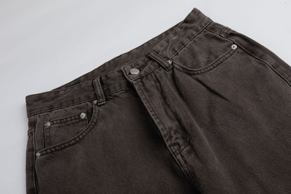 Washed Fade Wide Leg Denim Jeans WN26003