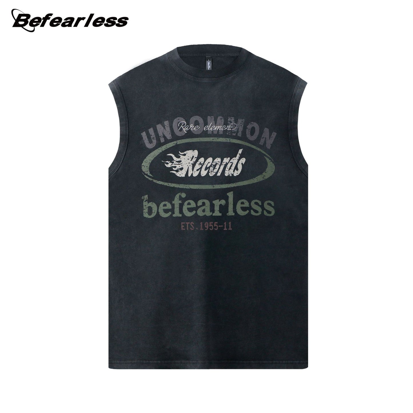 Letter Print Sleeveless T-Shirt WN26211