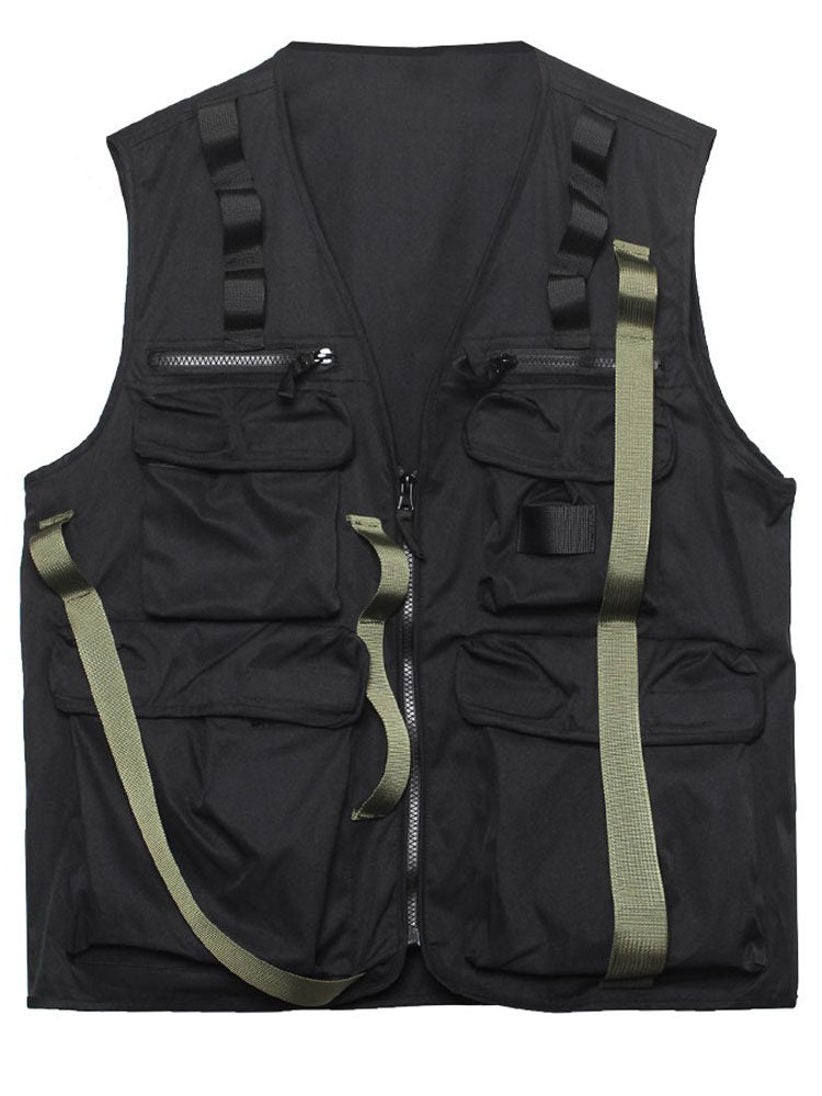 Functional Strap Design Multi-Pocket Vest WN22530