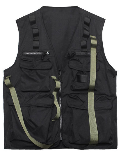 Functional Strap Design Multi-Pocket Vest WN22530
